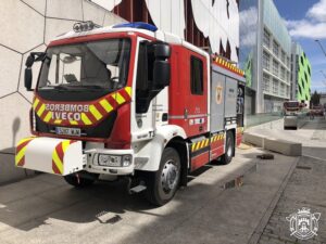 Camión de Bomberos de Burgos en servicio