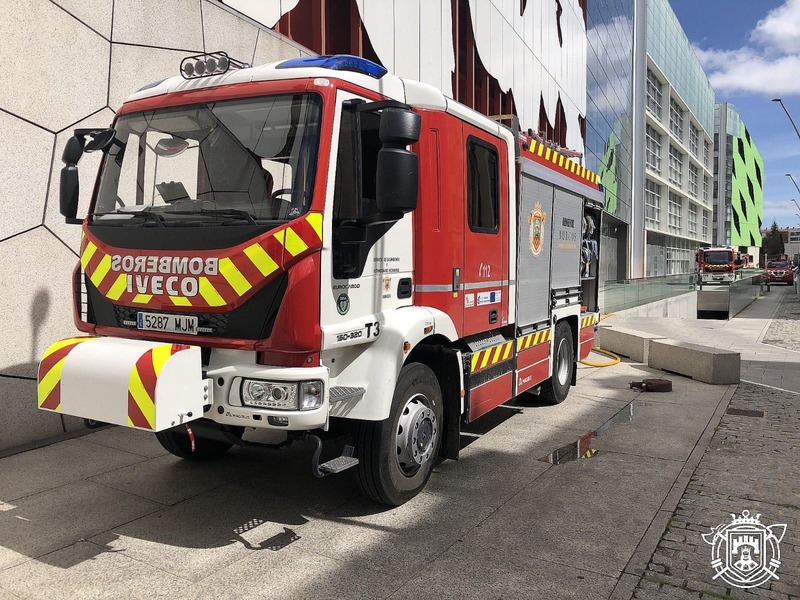 Camión de Bomberos de Burgos en servicio